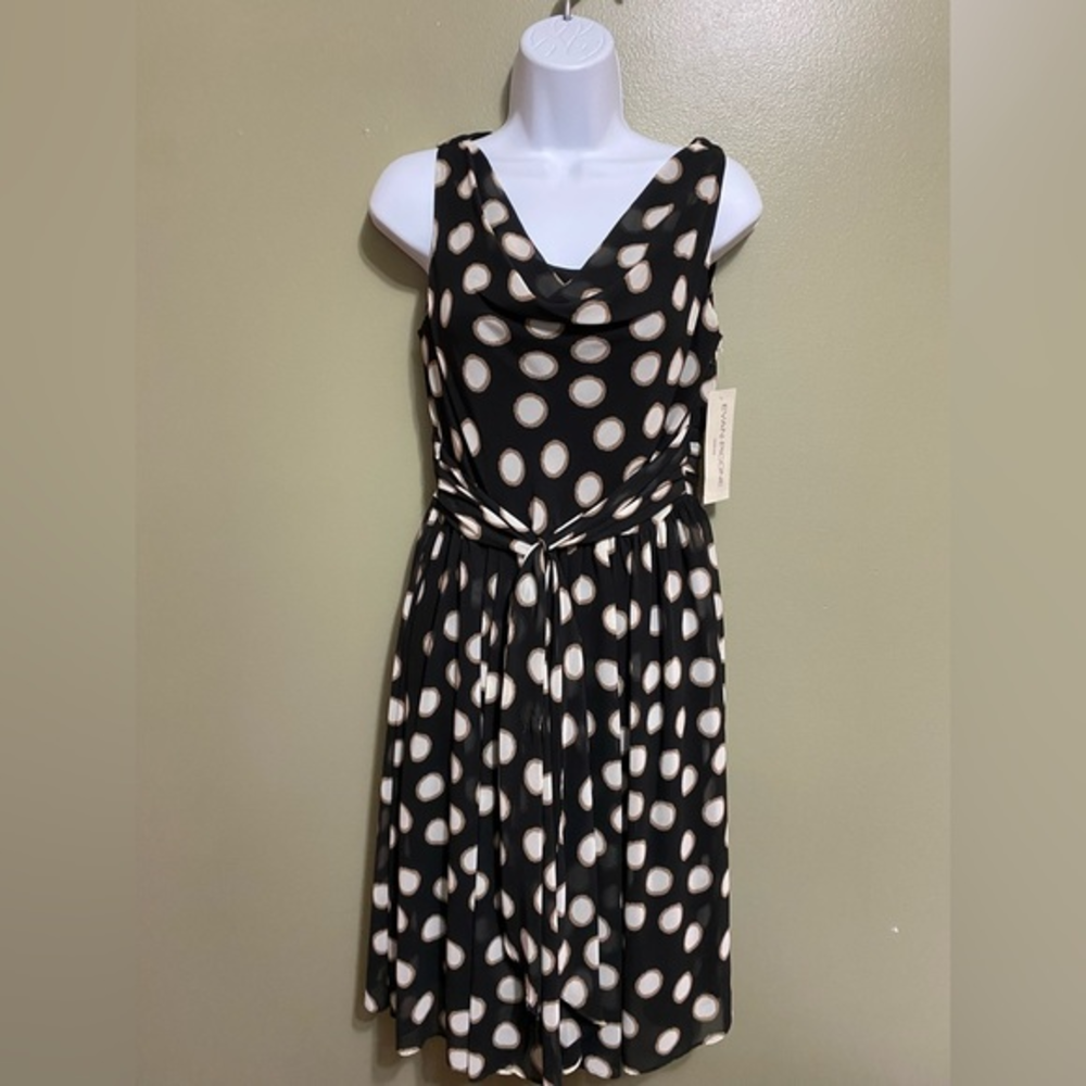 Polka Dot Beyond The Shadow Evan-Picone Dress, Size 6